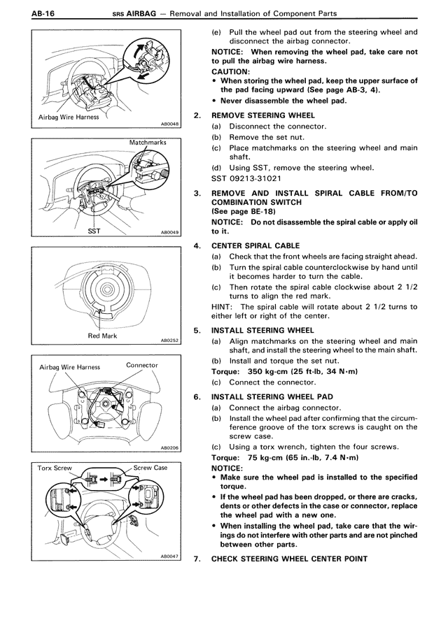 SRS Airbag - AB-16