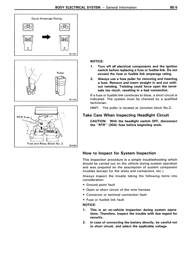 Body Electrical System - BE-005