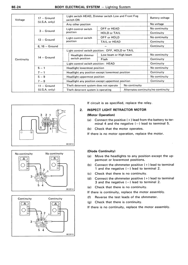 Body Electrical System - BE-024