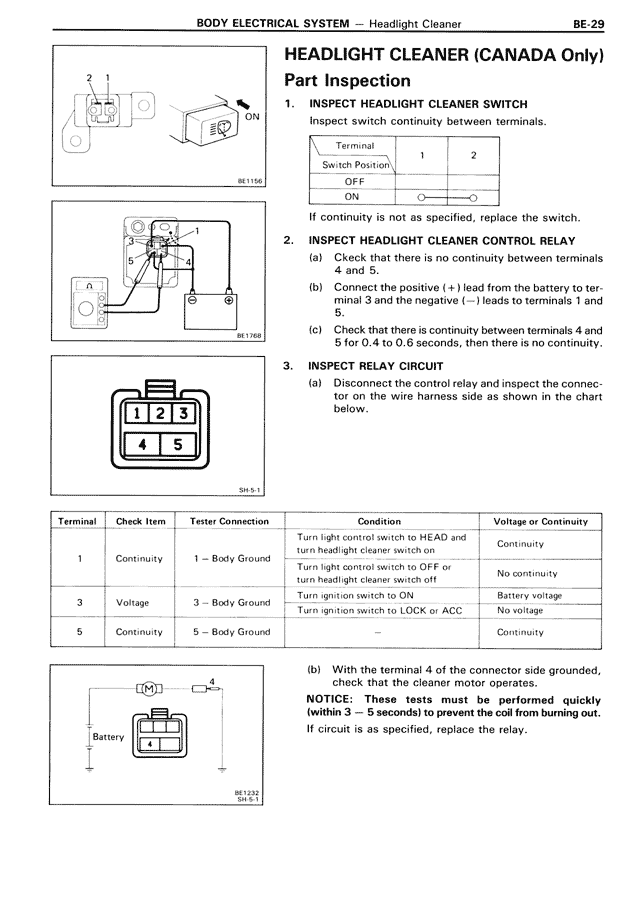 Body Electrical System - BE-029
