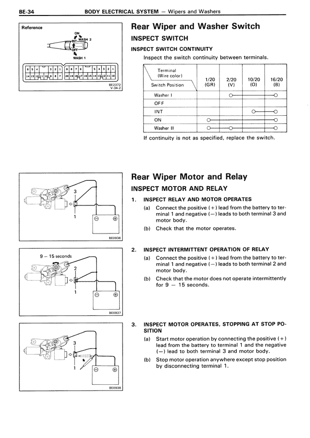 Body Electrical System - BE-034