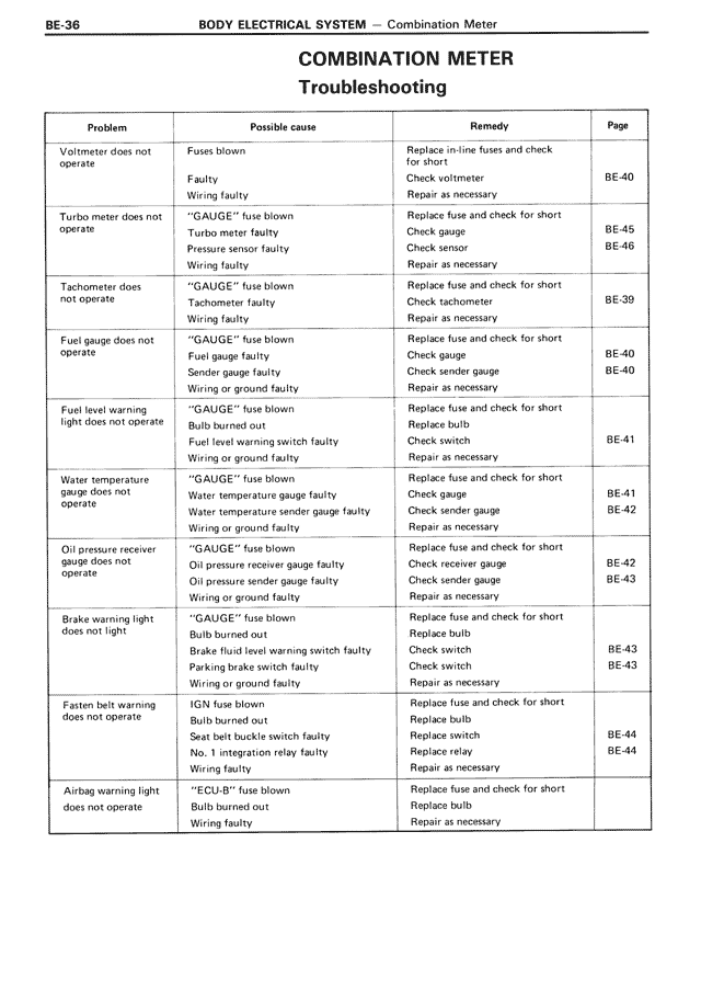 Body Electrical System - BE-036