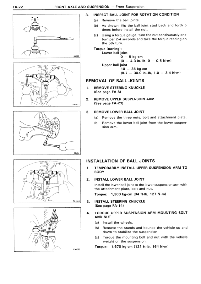 Front Axle And Suspension - FA-22