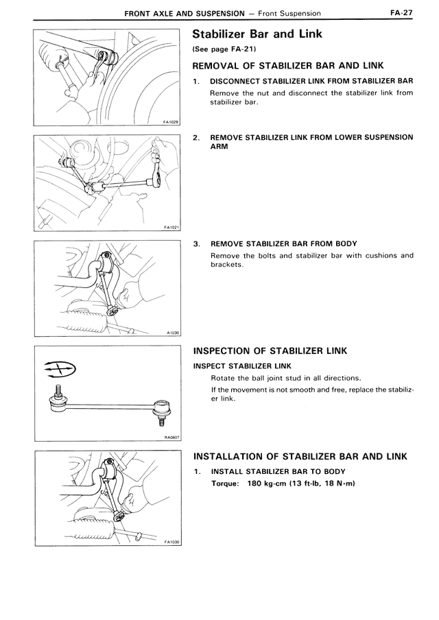 Stabilizer Bar and Link