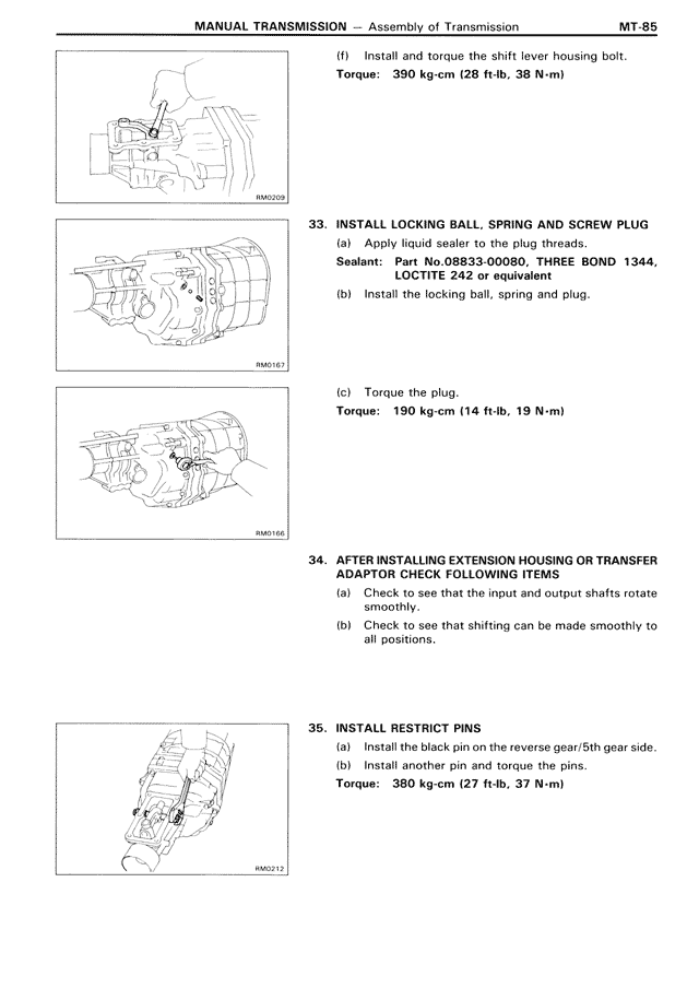 Manual Transmission - MT-85