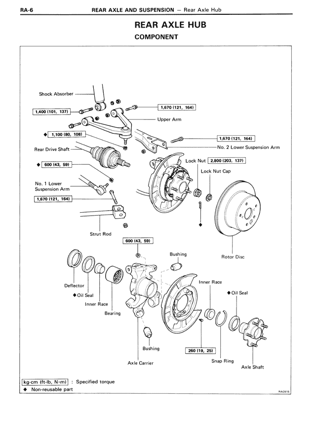 REAR AXLE HUB
