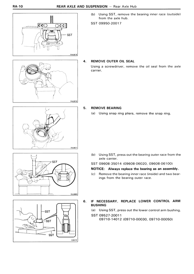Rear Axle And Suspension - RA-10