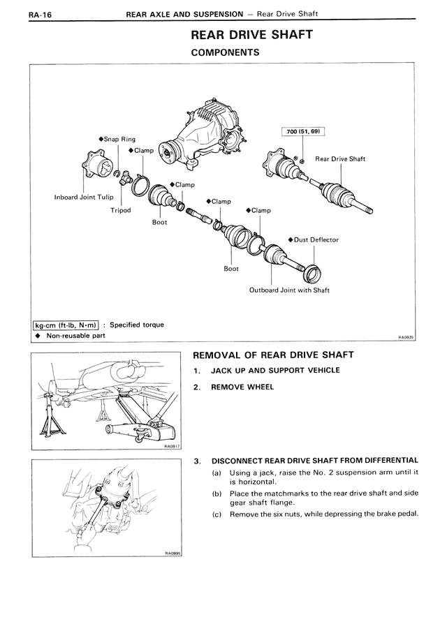 REAR DRIVE SHAFT