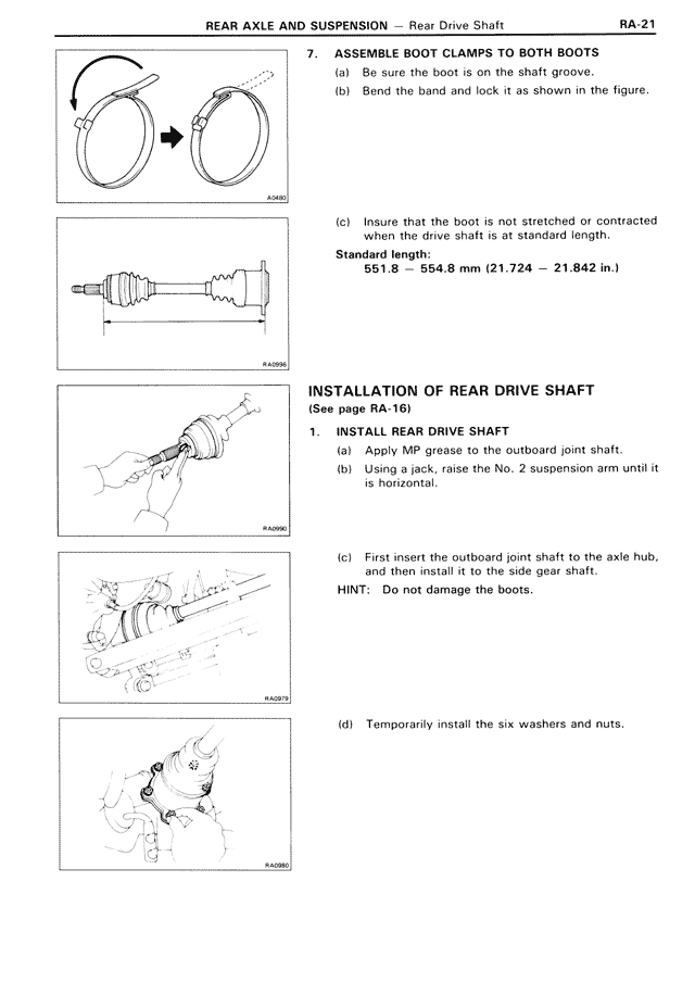 Rear Axle And Suspension - RA-21