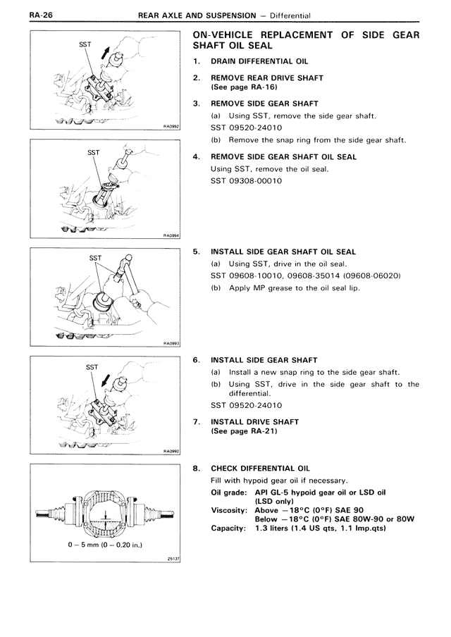 Rear Axle And Suspension - RA-26