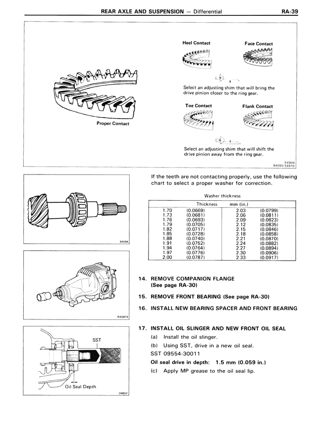 Rear Axle And Suspension - RA-39