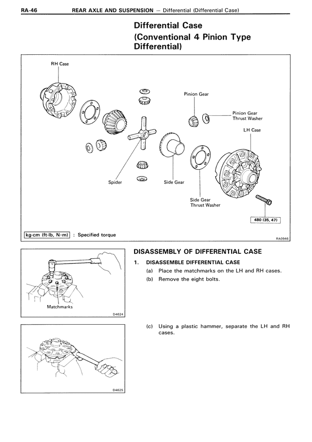 Differential Case (Conventional 4 Pinion Type Differential)
