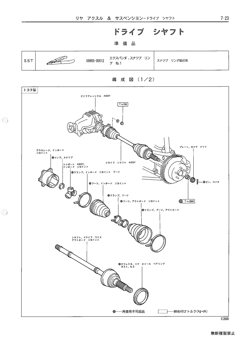 Rear axle & suspenion