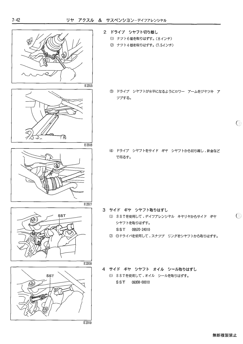 Rear axle & suspenion
